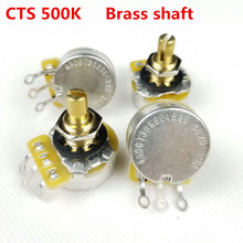 1 Piece CTS 500K Brass Split Shaft Big Audio Potentiometer For Electric Guitar Bass 450GT POT 2024 - buy cheap