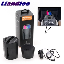LiandLee Qi Car Wireless Phone Charging Cup Holder Style Fast Charger For TOYOTA Hilux Pickup Highlander HiAce Harrier 2024 - buy cheap