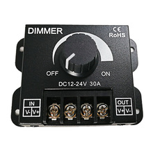 DC Low Voltage Dimmer DC12-24V 30A Single Channel LED Dimmer Controller for Single Color 5050 3528 LED Strip light 2024 - buy cheap