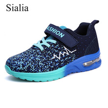 Спортивная детская обувь Sialia, кроссовки для мальчиков и девочек, дышащие кроссовки с сеткой для бега 2024 - купить недорого