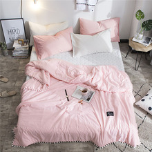 Colcha de burbujas de Color puro para el hogar, colcha de verano de estilo elegante, edredón, cubierta de cama 2024 - compra barato
