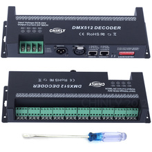 Controlador rgb dmx 512 decodificador 30 canais, tira de led decorada, regulador de iluminação, venda quente, controladores de controle dc 9v-24 v 2024 - compre barato