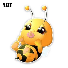 YJZT 12.2CM*17CM Lovely Honey Bee Baby PVC Decal Car Sticker 12-300737 2024 - buy cheap