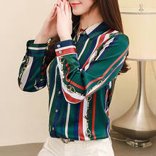 Womens Tops and Blouses Silk Blouse Women Long Sleeve Shirts Plus Size Ladies Korean Fashion Clothing Blusas Femininas Elegante 2024 - buy cheap