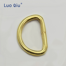 Luo Qiu-hebilla en forma de D de 12mm, accesorios de costura, Correa DIY, hebillas de conexión, materiales hechos a mano, color dorado, 200 Uds. 2024 - compra barato