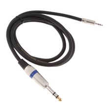 6.35mm 1/4' to 3.5mm 1/8' Cable Adapter Male to Male Stereo Audio Jack Wire 2024 - buy cheap