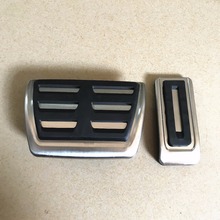 Almohadillas metálicas para Pedal de freno de coche, accesorios de decoración para Volkswagen Multivan T5 T6 Caravelle T6 2024 - compra barato