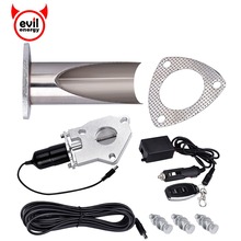 evil energy 2 Inch Electric Stainless Exhaust Cutout Catback Downpipe With Remote Control Cut Out Pipe Escape Muffler 2024 - buy cheap