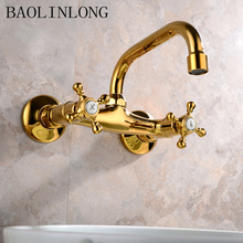 Wall Mounted Bathroom Faucets Chrome Brass Spout Vanity Sink Mixer Basin Faucet Tap 2024 - buy cheap