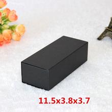 20pcs/lot-11.5*3.8*3.7cm Black Paper Packaging Box for Essential Oil Perfume sample bottle Lipstick DIY Craft Packaging Box 2024 - buy cheap