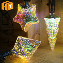 3D LED Bulb Decoration E27 Fireworks Lamp AC85-265V A60 ST64 G80 G95 G125 Heart Star Christmas Tree Novelty Holiday Light. 2024 - buy cheap