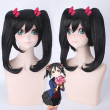 LoveLive! Cosplay Wig Love Live Nico Yazawa long Black Ponytail Synthetic Hair Anime Costume Accessories Party Wigs 2024 - buy cheap