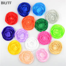 50pcs/lot Artificial Burned Silk Flower Roasted Floral 5 Layers Flat Back girl Headband DIY Accessories TH214 2024 - buy cheap