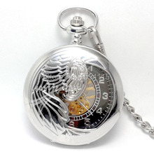 20pcs/lot  DHL Free Shipping Silver Phoenix High Quality Mechanical Pocket Watch  Business Gift Watch Flip  Pocket Watch 2024 - buy cheap