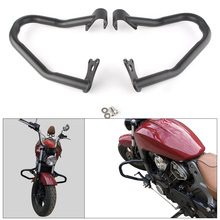 Motocicleta de aço kit barra acidente estrada guarda motor protetor para indian scout sixty & scout 2014 2015 2016 2017 2018 preto 2024 - compre barato