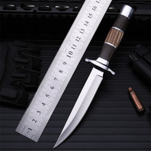 2021 New Free Shipping High Hardness Outdoor Hunting Knife Self-defense Wilderness Survival Camping Wood Handle Fruit Knives 2024 - buy cheap