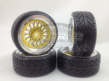 4pcs RC Hard Tires Tyre Wheel Rim fits for 1:10 Drift Car 2024 - buy cheap