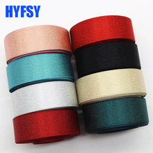 7/8 22mm satin double-sided gold silver ribbon with 10 yards DIY handmade materials gift wrapping headwear belt 2024 - buy cheap
