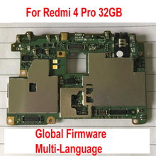 Placa mãe para xiaomi redmi 4 pro redmi4, placa original de circuito e cabo flexível, acessórios de firmware global 2024 - compre barato