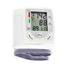 Monitor digital de pressão sanguínea e pulso, equipamento automático de medição de batimentos cardíacos e pulso, medida branca 2024 - compre barato
