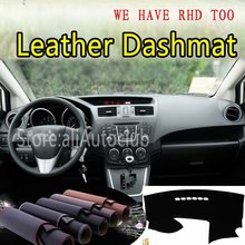 For Mazda 5 MAZDA5 Premacy 2010-2018 2011 2012 2013 2014 Leather Dashmat Dashboard Cover Dash Carpet Custom Car Styling LHD+RHD 2024 - buy cheap