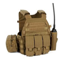 Outdoor Molle Vest Hunting Wargame Tactical Vest Army Airsoft Combat Pouch Vest Gear Black Military Paintball Equipment 2024 - buy cheap
