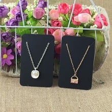 New 8.8*5.6cm Kraft/Black Garment Cards Blank Necklace&Earring Card Package Jewelry Displays 1lot=200pcs Accept Custom Logo 2024 - buy cheap