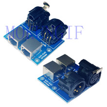 Conector dmx512 rj45, conector para xlr3, uso para controle dmx, controlador led, decodificador