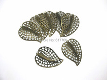 Free Shipping-30Pcs Antique Bronze Filigree Leaf Pendants/ Connectors Jewelry Findings DIY Connectors 5.5x4cm J0590 2024 - buy cheap