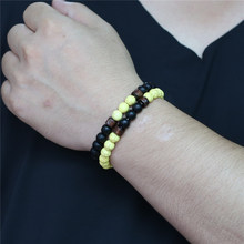 2pcs/set Fashion Love Couple Bracelet Yellow Stone Beaded Homme Femme Men Bracelets for Women Friend Gift Strand Jewelry 2019 2024 - buy cheap