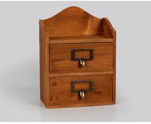 Zakka caixa de armazenamento de compras em madeira, estilo retrô, com gaveta na parede, armário de madeira para acabamento jl 0946, 1 peça 2024 - compre barato