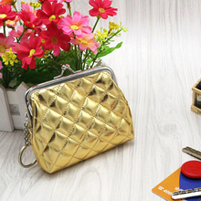Women PU Rhombic Mini Wallet Female Cloth Buckle Coin Bag Cute Little Purse Key Bag Coin Purse 2024 - buy cheap