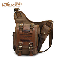 KAUKKO High Quality Canvas Bag Men Casual Travel Crossbody Bag Large Capacity Messenger Handle Bag  Female Shoulder Sling Bag 2024 - buy cheap