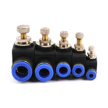 High quality 5 style 4-12mm Air Flow Speed Control Valve Tube Water Hose Pneumatic Push In Fittings 2024 - buy cheap