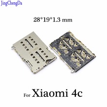 Jcd conector para xiaomi mi 4c 4i, peças de reposição 28*19*1.3mm, conector para leitor de cartão sim 2024 - compre barato