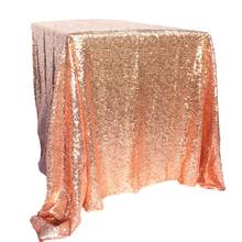 100x150cm Gold Sequin Tablecloth Rectangle Style For Wedding/Party/Banquet Wedding Table Cloth Decoration 2024 - buy cheap