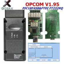 Herramienta de diagnóstico profesional OPCOM V1.95, escáner automático para Opel OP COM OP-COM con Chip PIC18F458 FT232RQ, Firmware V1.95 2024 - compra barato