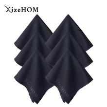 XizeHOM (15*18cm, 6pcs) 220gsm  Black glasses cleaning cloth Lens microfiber cleaning cloth individual Pack Free Shipping 2024 - buy cheap
