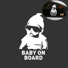 Car-Styling BABY ON BOARD Car Stickers Warning Decals for Toyota Camry Highlander RAV4 Crown Reiz Corolla Vios Yaris L 2024 - buy cheap