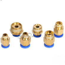 4 milímetros 6mm 8mm 10mm 12 milímetros Empurre Hetero Air Conector Rosca Macho Rápida Joint Pneumática Fittings 2024 - compre barato