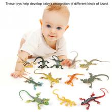 12pçs bonecos de plástico de lagartos, bonecos de brinquedo simulação de lagartos, floresta realista, animais selvagens, presente de menino cor aleatória 2024 - compre barato