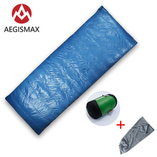 Aegismax homem ultra leve acampamento ao ar livre, saco de dormir para adultos pato branco, envelope de nylon primavera outono 2024 - compre barato