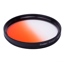 40.5 49 52 55 58 62 67 72 77 mm Circle Gradient Orange Color Lens Filter 49mm 52mm 55mm 58mm 67mm 72mm 77mm Graduated Gradual 2024 - buy cheap
