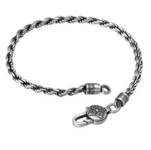 Pulsera de plata esterlina 925 para hombre y mujer, brazalete con diseño de Mantra Twist de seis palabras, a la moda, S925 2024 - compra barato