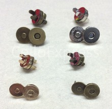 Kit de botões e fechos magnéticos de 18mm, 100, frete grátis, pistola de ouro ou prata, metal, bolsa e bolsa, costura, couro 2024 - compre barato