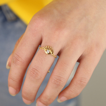 minimal delicate evil eye ring cute lovely women girl midi finger jewelry wholesale 2024 - buy cheap