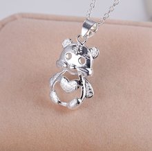 cute cartoon animal silver plated Necklace New Sale silver necklaces & pendants /GZZVYUYK KACMAKNP 2024 - buy cheap