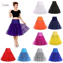 Rockabilly tule sem capuz petticoat de noiva feminino abaixo da saia tutu curto deslizante semi deslizantes acessórios de casamento 2020 2024 - compre barato