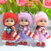 1 шт 8 см милые мини детские плюшевые куклы с красочной шляпой юбка шарф для детей детский подарок на вечеринку игрушки Случайная Доставка 2024 - купить недорого