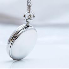 Vintage Silver gold black Fashion quartz Flip Roman numerals pendant Necklace pocket watches 2024 - buy cheap